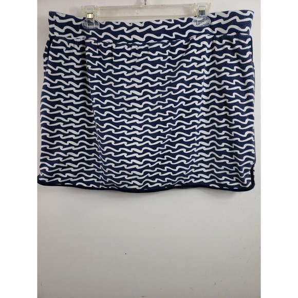 T by Talbots Navy Patterned Athletic Skort Size XL Cotton blend stretch pockets - Picture 6 of 10